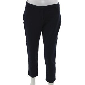 True Royal Women Ankle Pants Blue Viscose Zip Size S